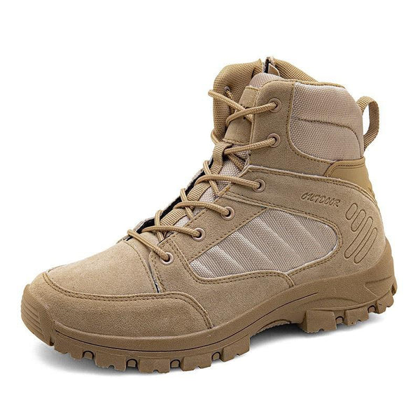 2021 Military Ankle Boots Men Outdoor Leather Tactical Combat Men Boots Army Hunting Work Boots Men Shoes Fashion Men Sneakers