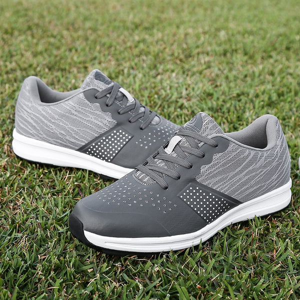 2021 New Waterproof Men Golf Shoes Big Size 39-46 Outdoor Training Sneakers Men Mesh Breathable Black Gray Golf Sport Shoes Man