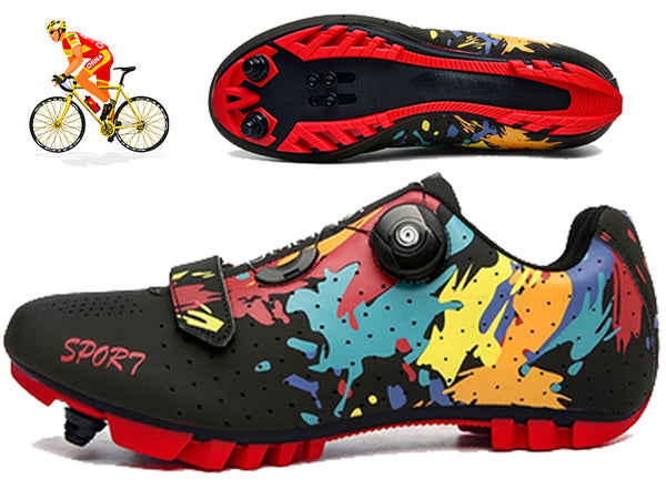 Men Cycling Sneakers MTB Flat Shoes Specialized Women SPD Racing Trek Bike Footwear Male Mountain Freestyle Bicycle Shoes Road