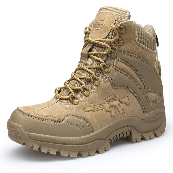 2021 Men Military Boots Outdoor Hiking boots Non-slip rubber Boots Tactical Desert Combat Boots Army Work Shoes Men Sneakers