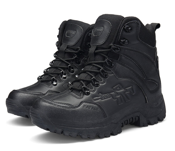 Tactical Military Combat Boots Men Genuine Leather US Army Hunting Trekking Camping Mountaineering Winter Work Shoes