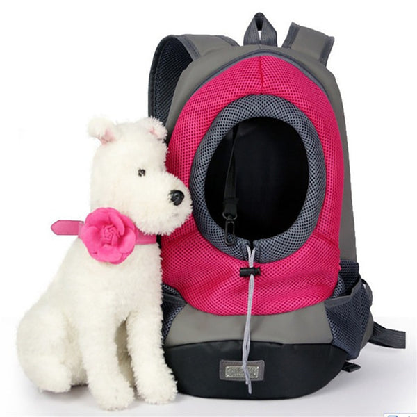 NEW Pet Dog Carrier Pet Backpack Bag Portable Travel Bag Pet Dog Front Bag Mesh Outdoor Hiking Head Out Double Shoulder Sports