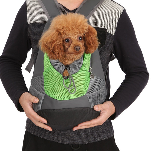 NEW Pet Dog Carrier Pet Backpack Bag Portable Travel Bag Pet Dog Front Bag Mesh Outdoor Hiking Head Out Double Shoulder Sports